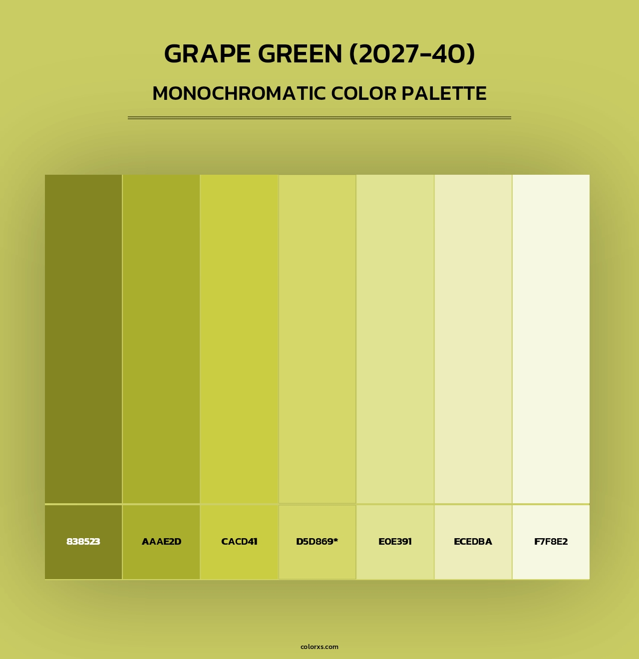 Grape Green (2027-40) - Monochromatic Color Palette