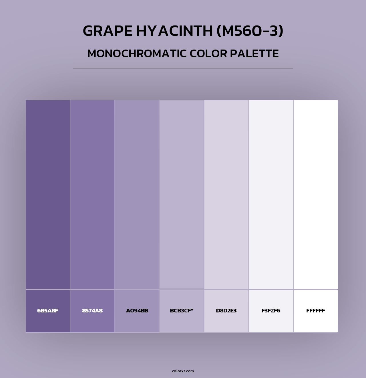 Grape Hyacinth (M560-3) - Monochromatic Color Palette
