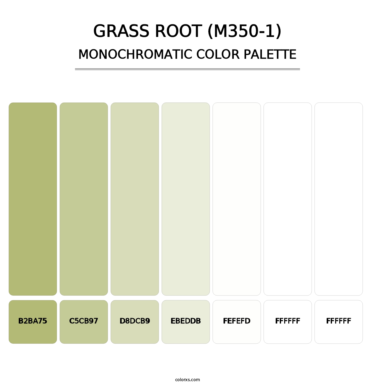 Grass Root (M350-1) - Monochromatic Color Palette