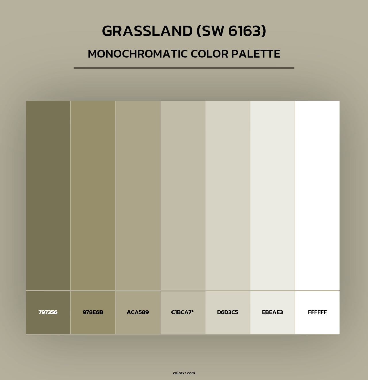 Grassland (SW 6163) - Monochromatic Color Palette