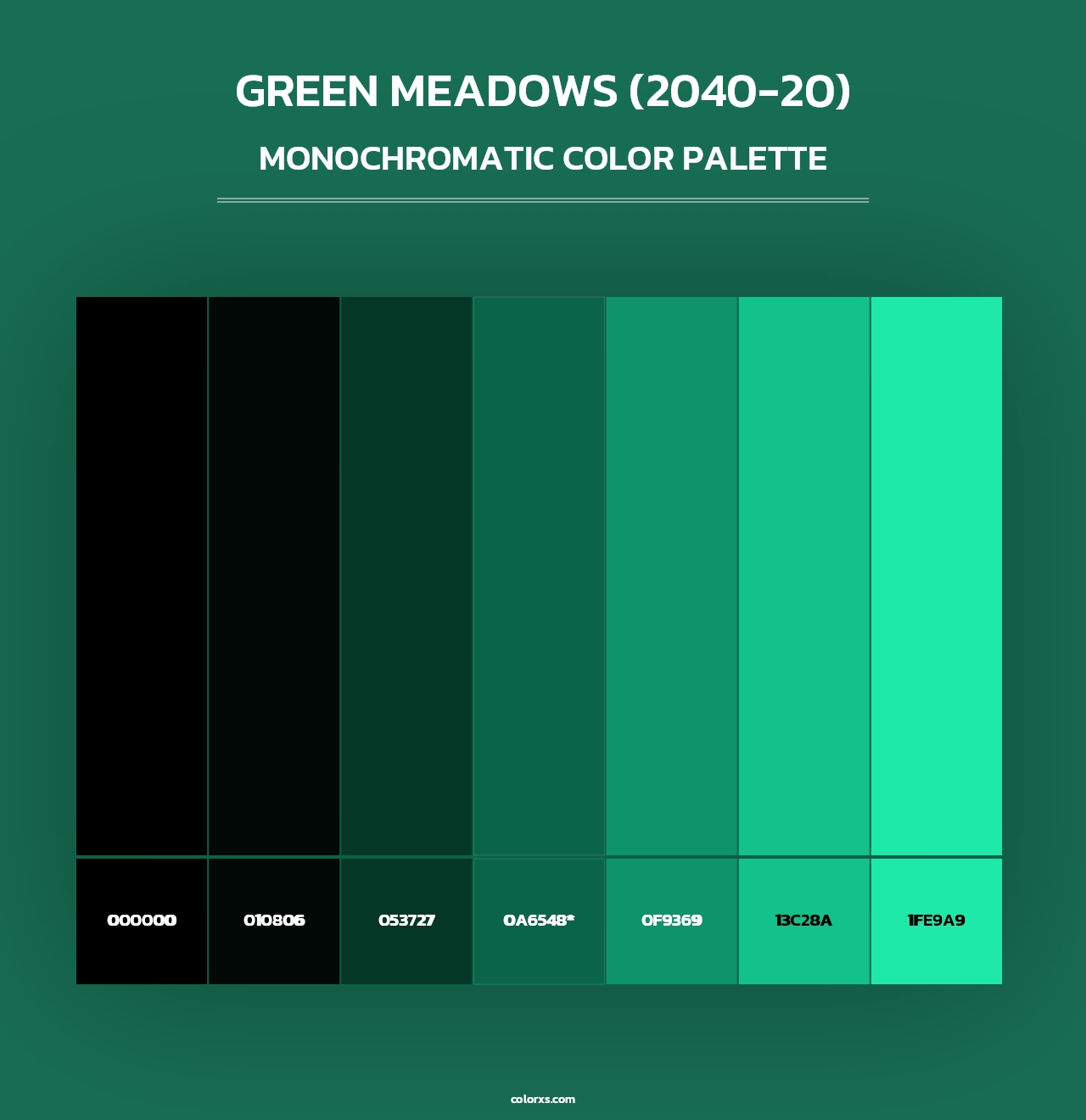 Green Meadows (2040-20) - Monochromatic Color Palette