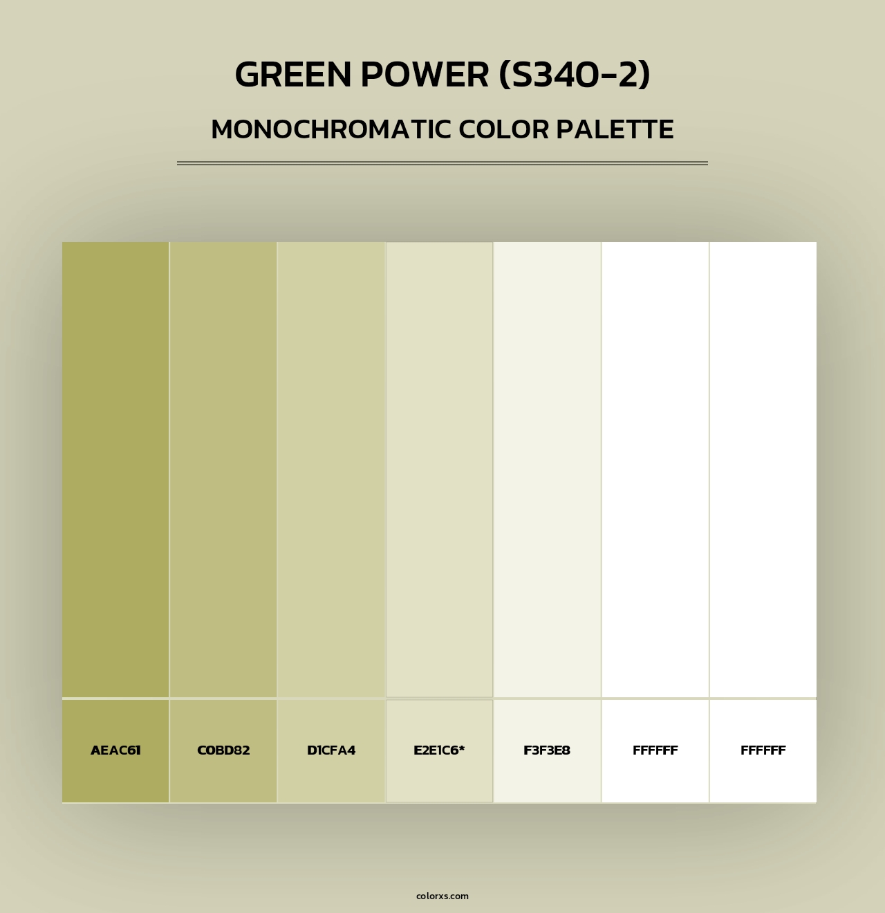 Green Power (S340-2) - Monochromatic Color Palette