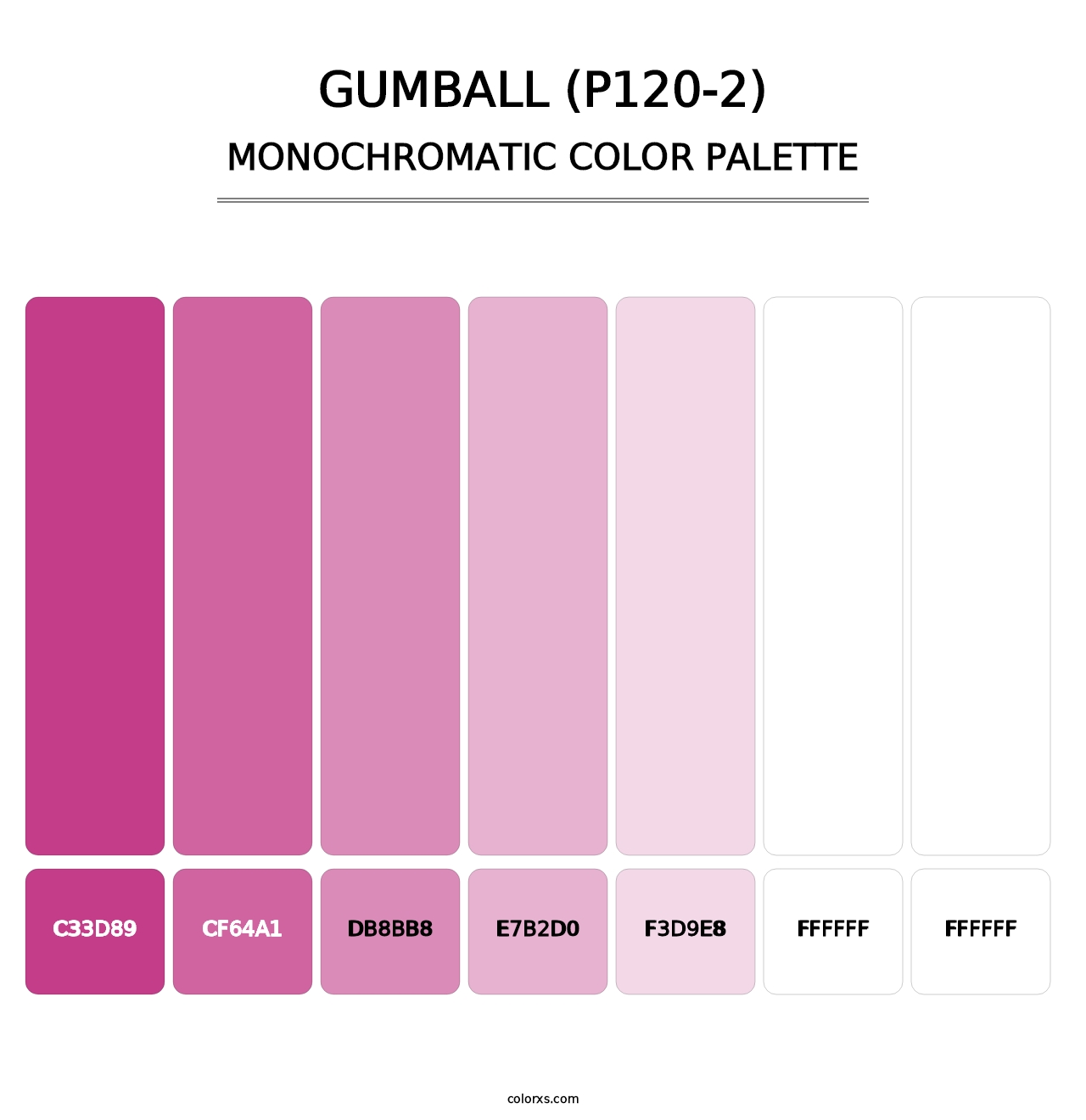 Gumball (P120-2) - Monochromatic Color Palette
