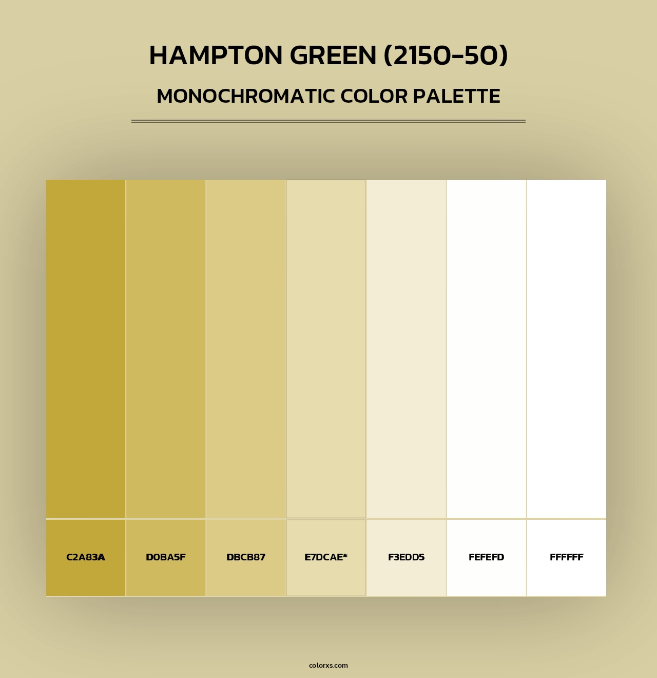 Hampton Green (2150-50) - Monochromatic Color Palette