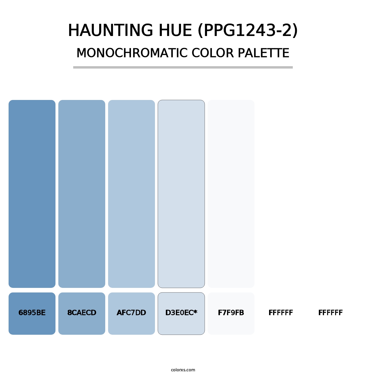 Haunting Hue (PPG1243-2) - Monochromatic Color Palette