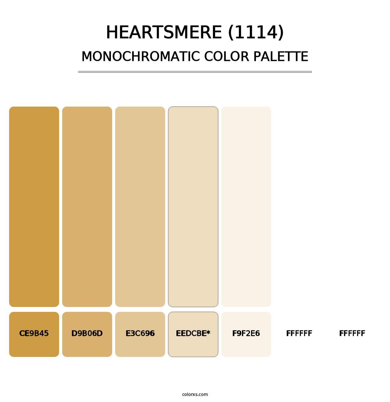 Heartsmere (1114) - Monochromatic Color Palette