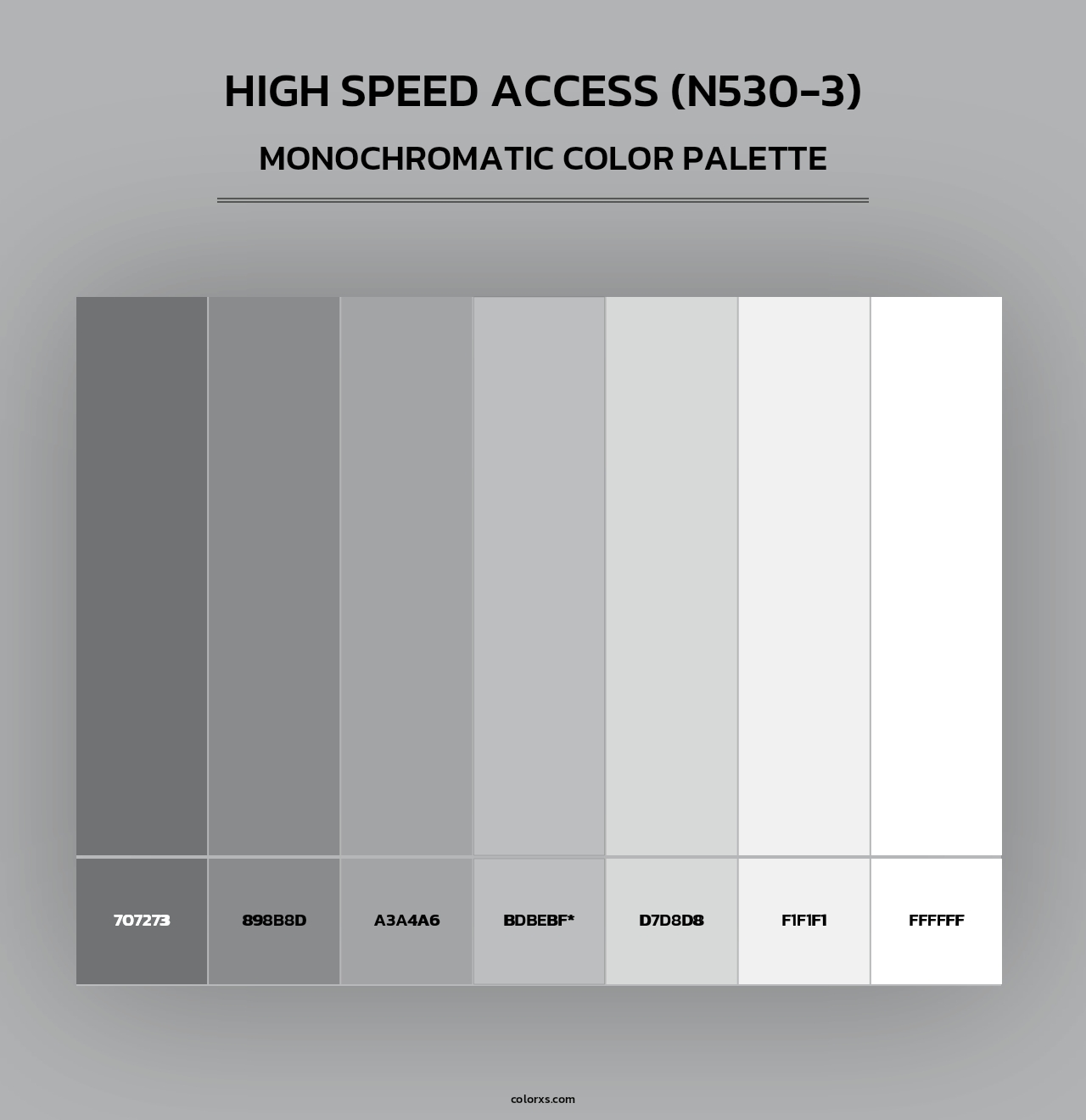 High Speed Access (N530-3) - Monochromatic Color Palette