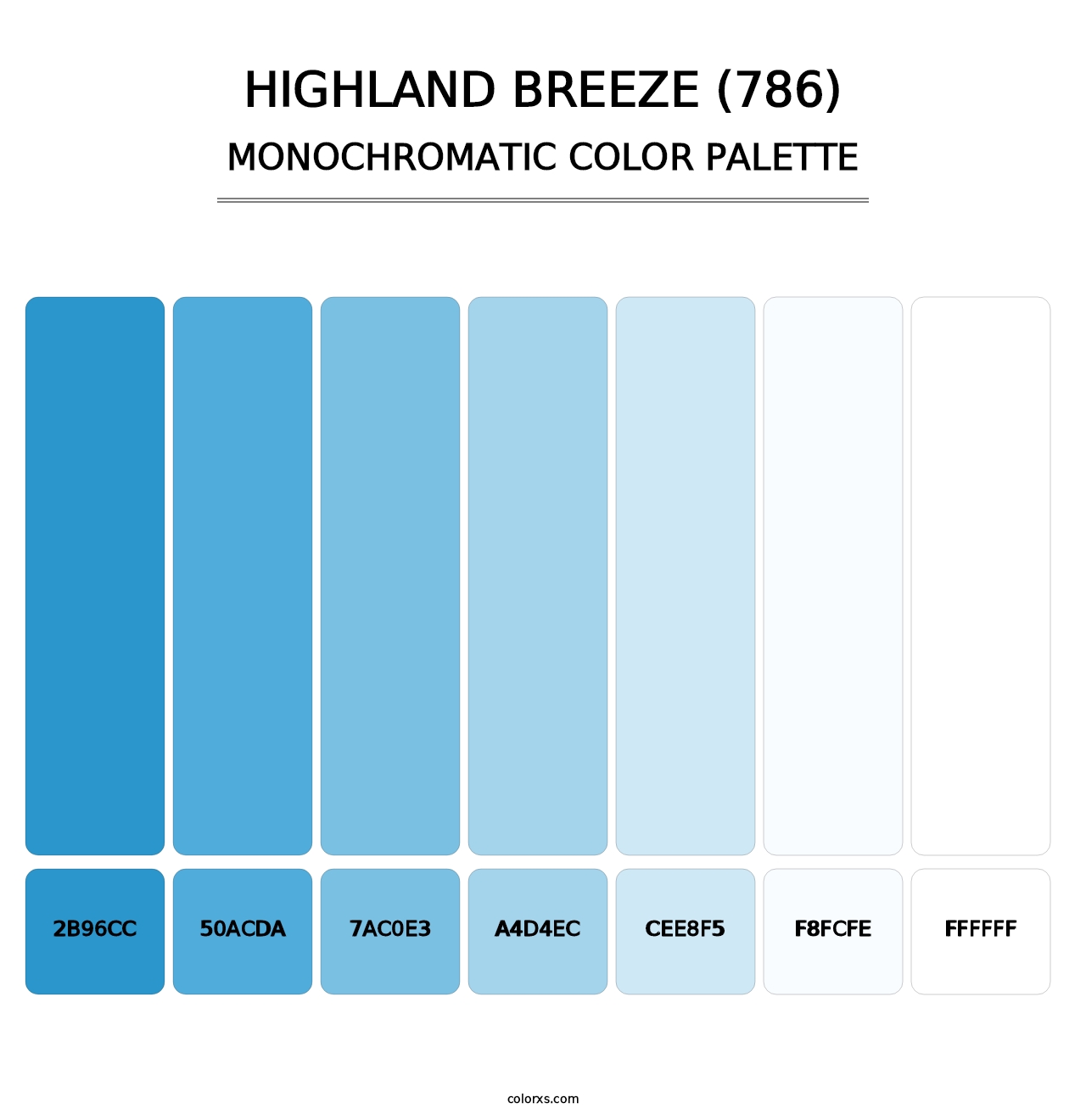 Highland Breeze (786) - Monochromatic Color Palette