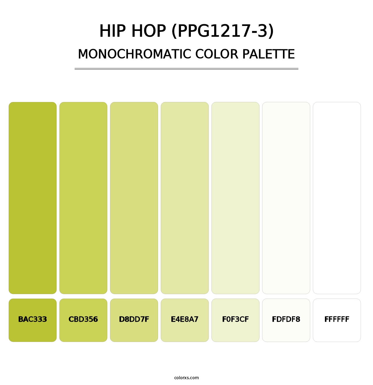 Hip Hop (PPG1217-3) - Monochromatic Color Palette