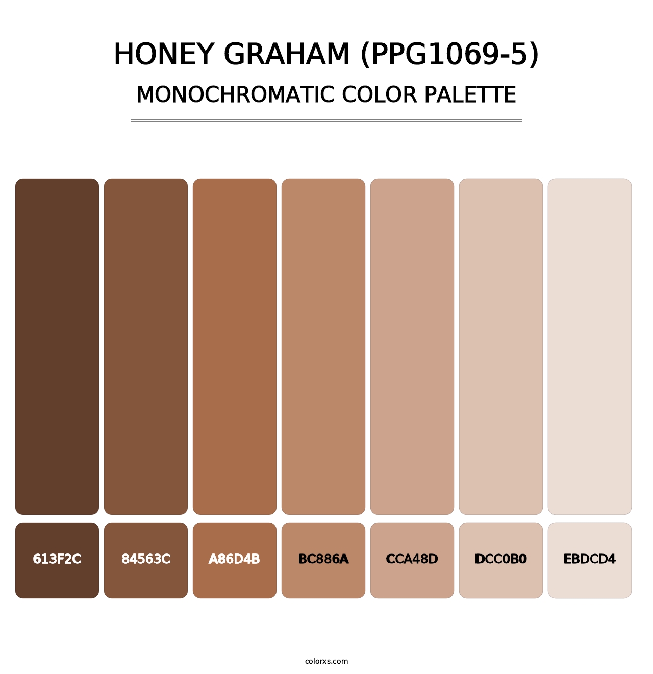 Honey Graham (PPG1069-5) - Monochromatic Color Palette
