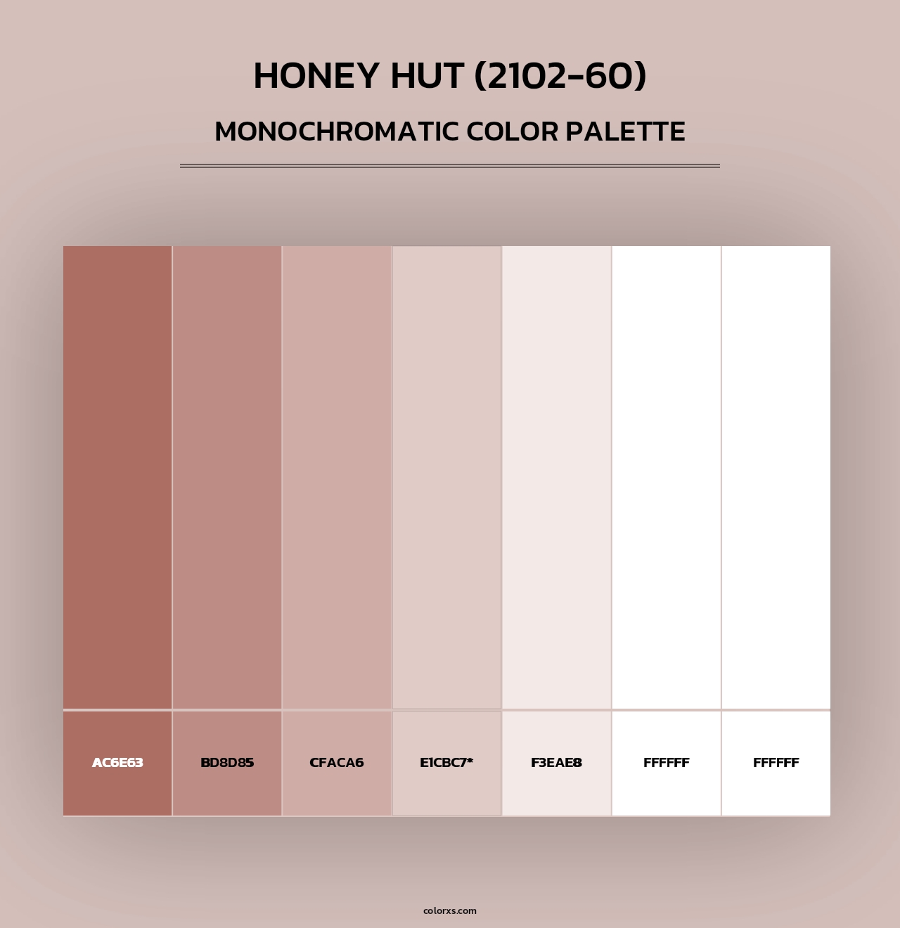 Honey Hut (2102-60) - Monochromatic Color Palette