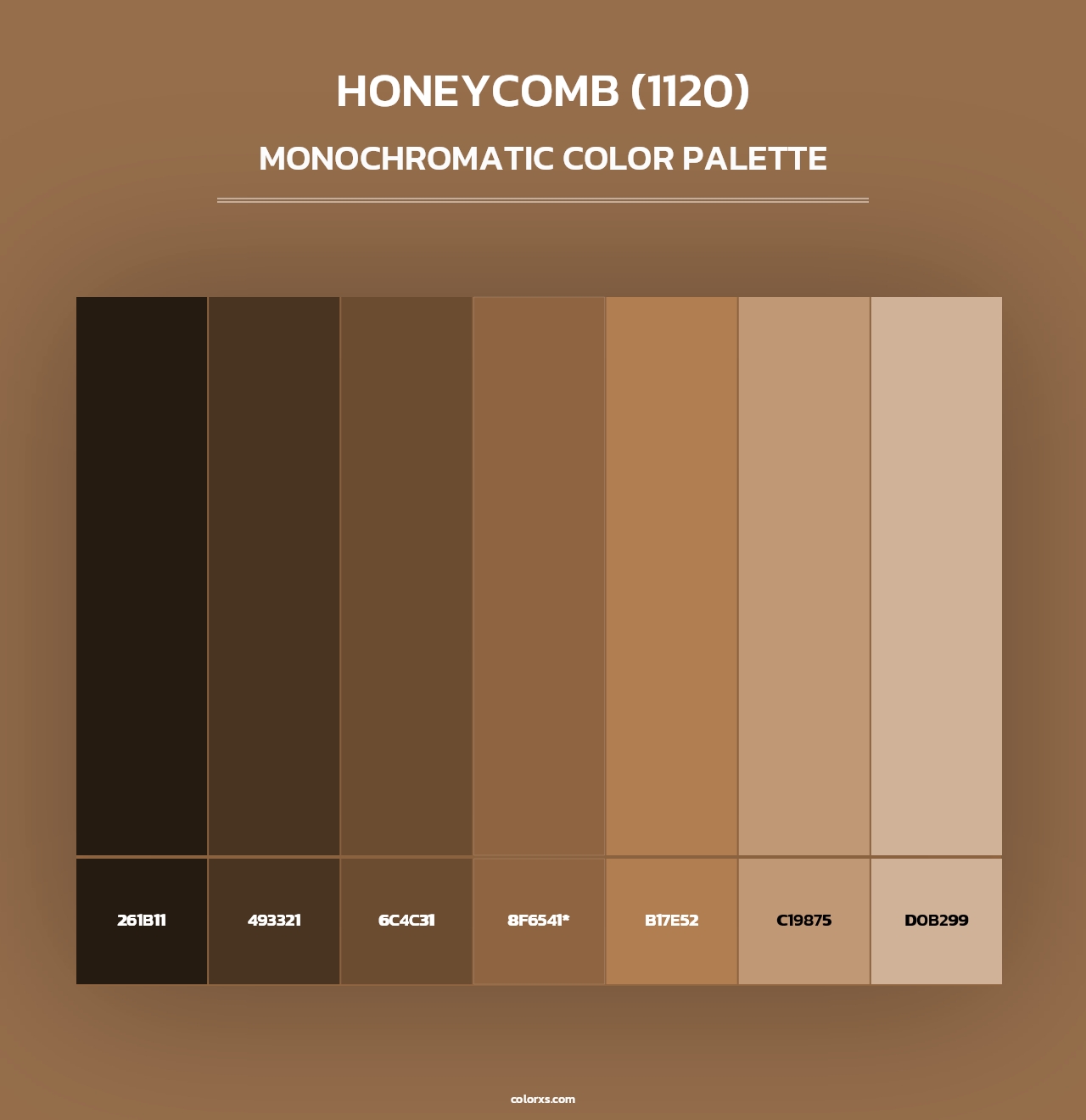 Honeycomb (1120) - Monochromatic Color Palette