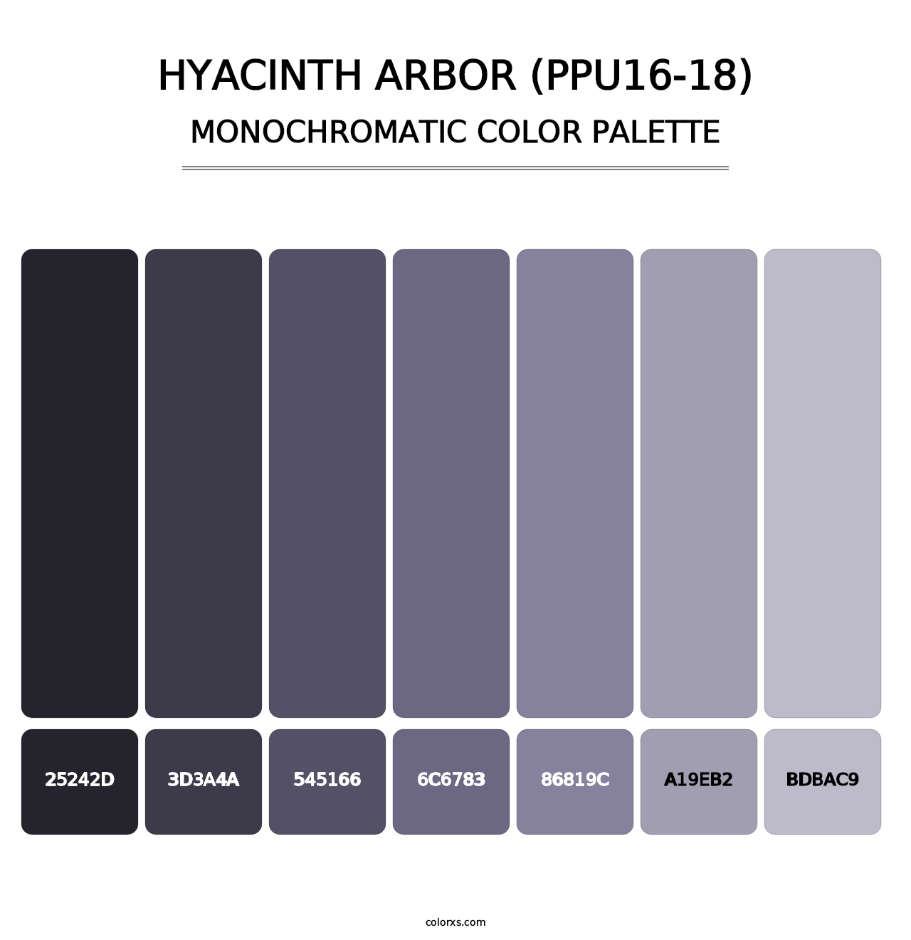 Hyacinth Arbor (PPU16-18) - Monochromatic Color Palette