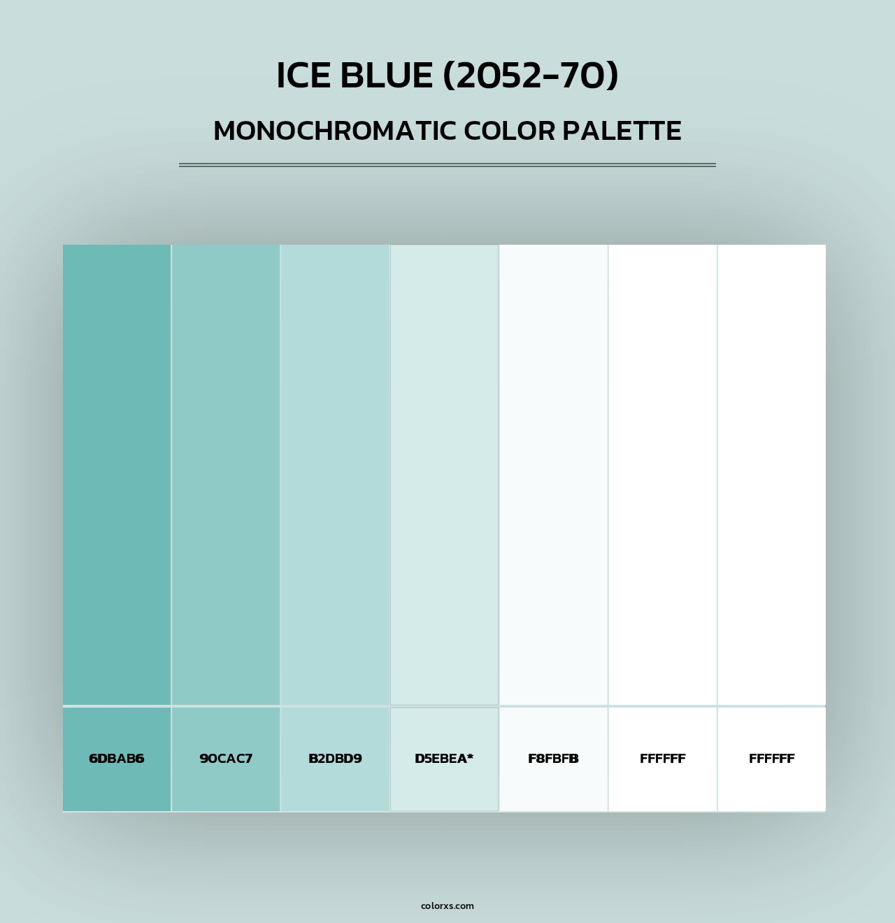 Ice Blue (2052-70) - Monochromatic Color Palette