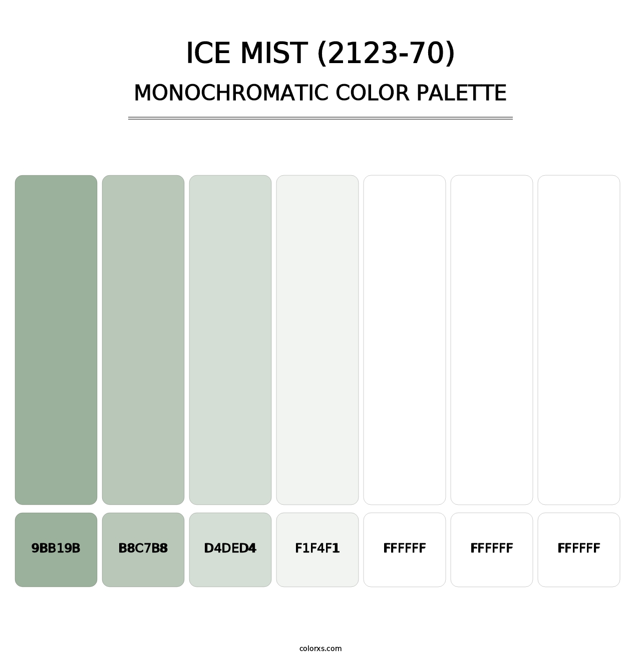 Ice Mist (2123-70) - Monochromatic Color Palette