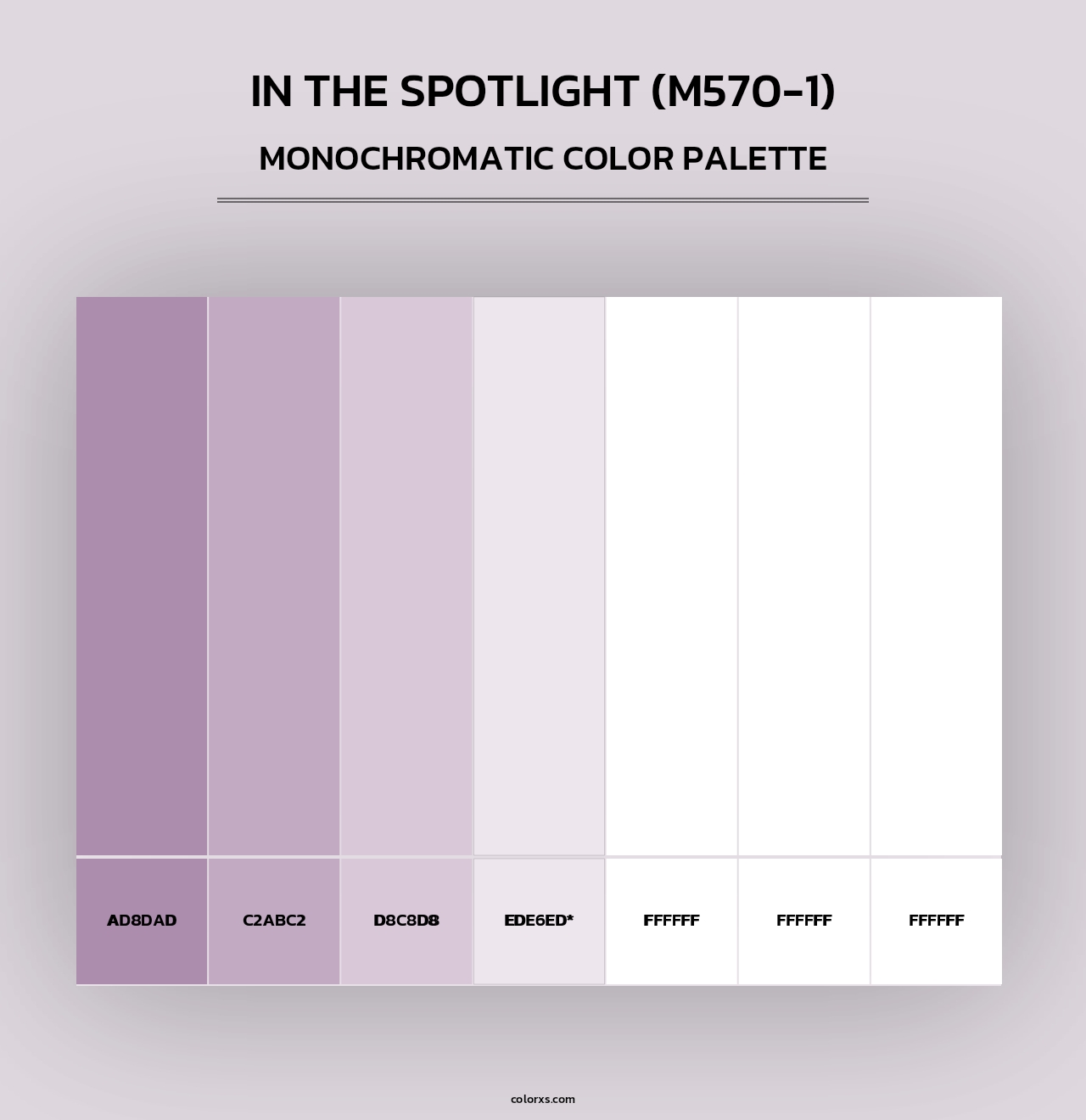 In The Spotlight (M570-1) - Monochromatic Color Palette