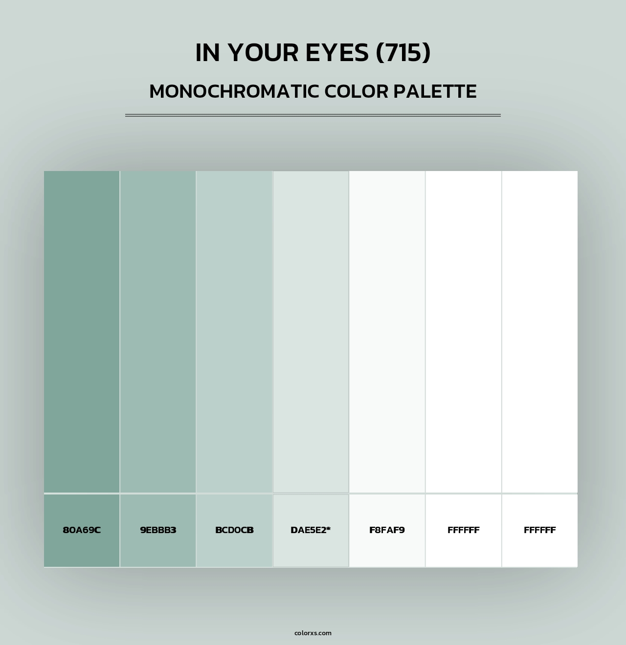 In Your Eyes (715) - Monochromatic Color Palette