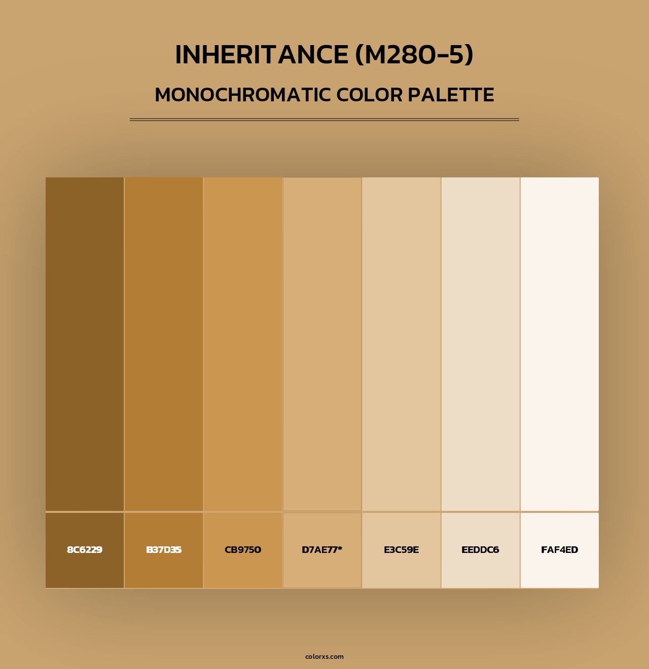 Inheritance (M280-5) - Monochromatic Color Palette