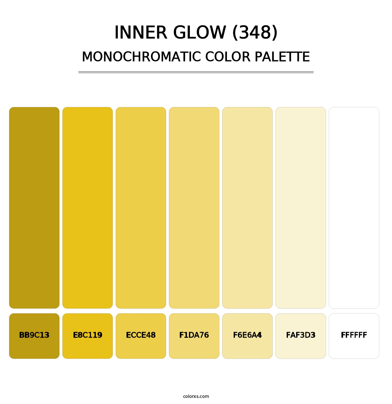 Inner Glow (348) - Monochromatic Color Palette