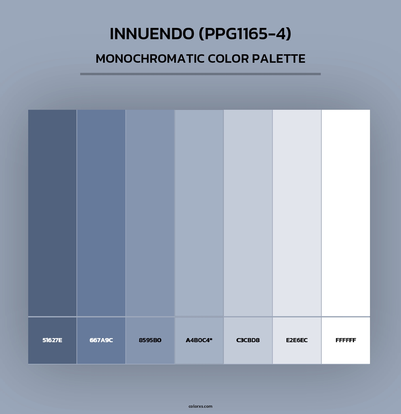 Innuendo (PPG1165-4) - Monochromatic Color Palette