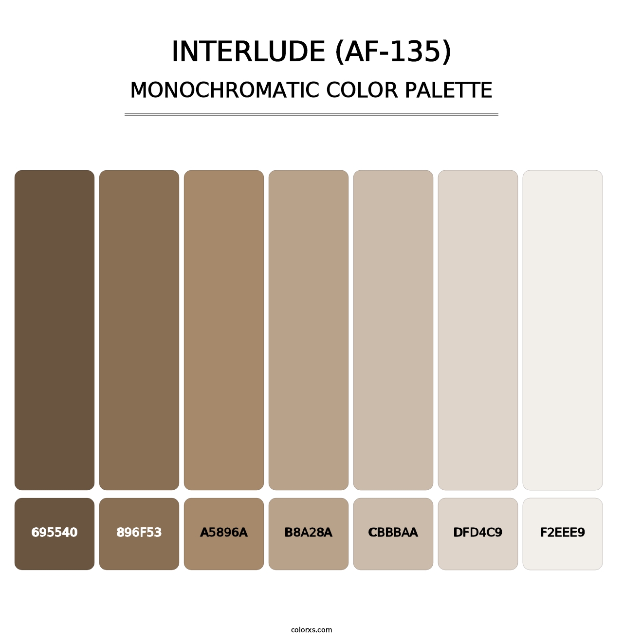 Interlude (AF-135) - Monochromatic Color Palette