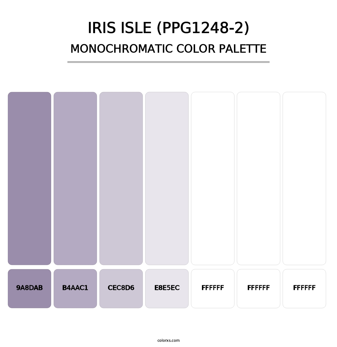 Iris Isle (PPG1248-2) - Monochromatic Color Palette