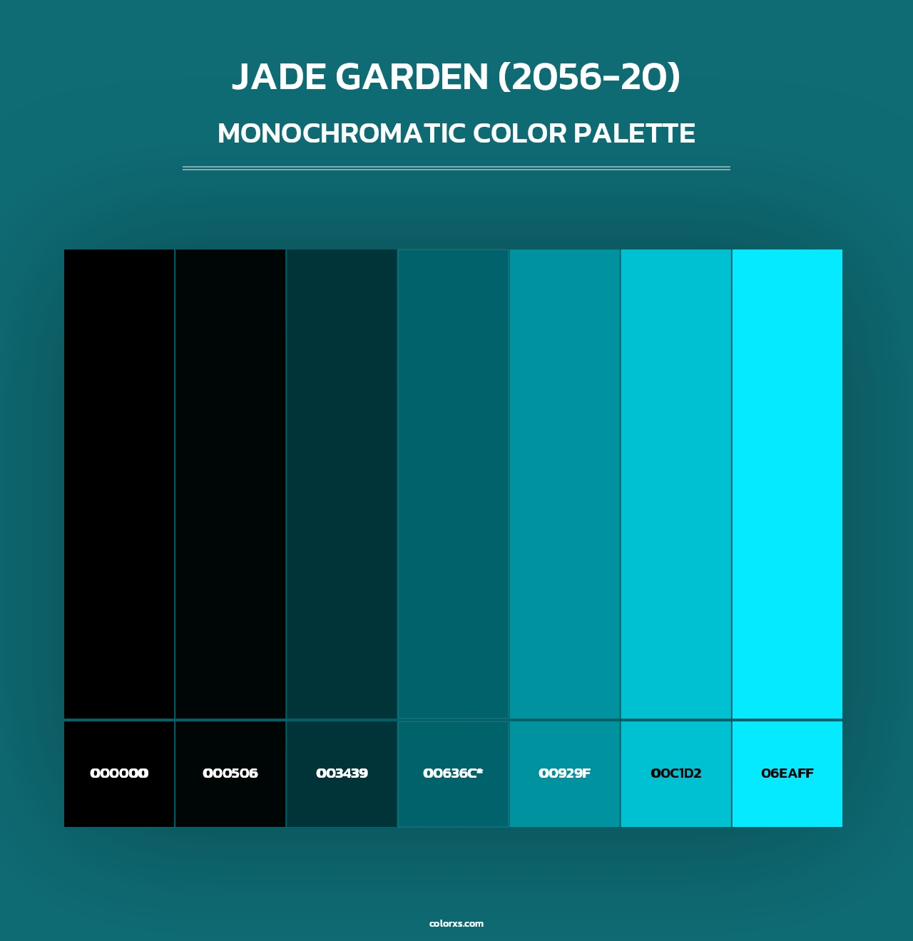 Jade Garden (2056-20) - Monochromatic Color Palette
