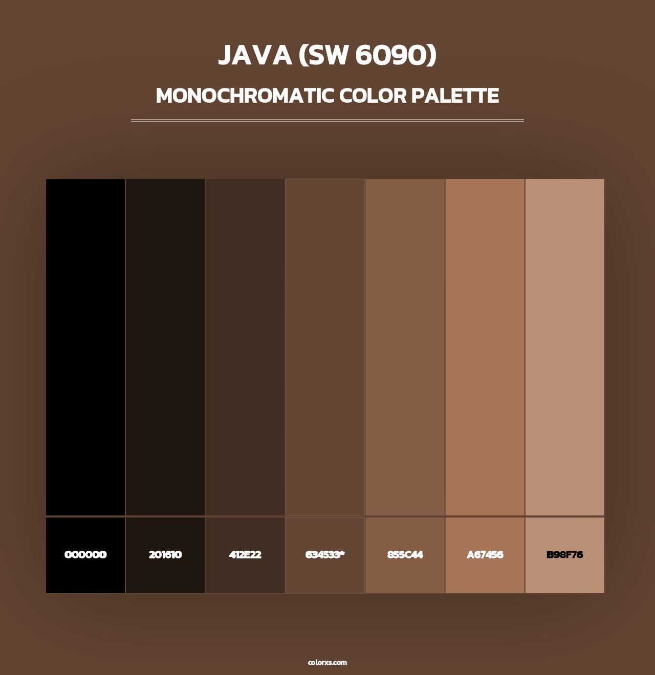 Java (SW 6090) - Monochromatic Color Palette