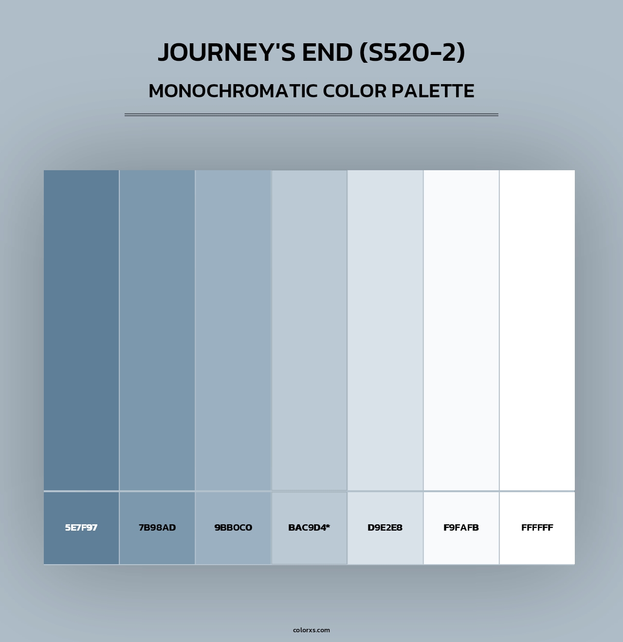 Journey'S End (S520-2) - Monochromatic Color Palette