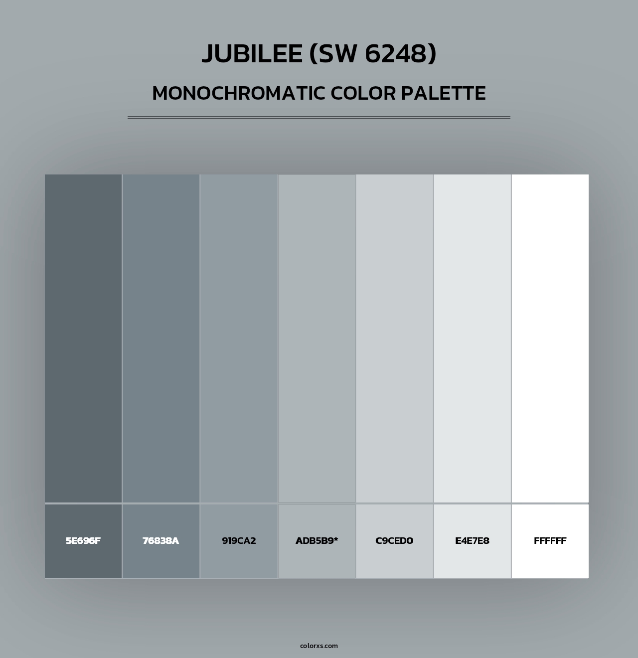 Jubilee (SW 6248) - Monochromatic Color Palette