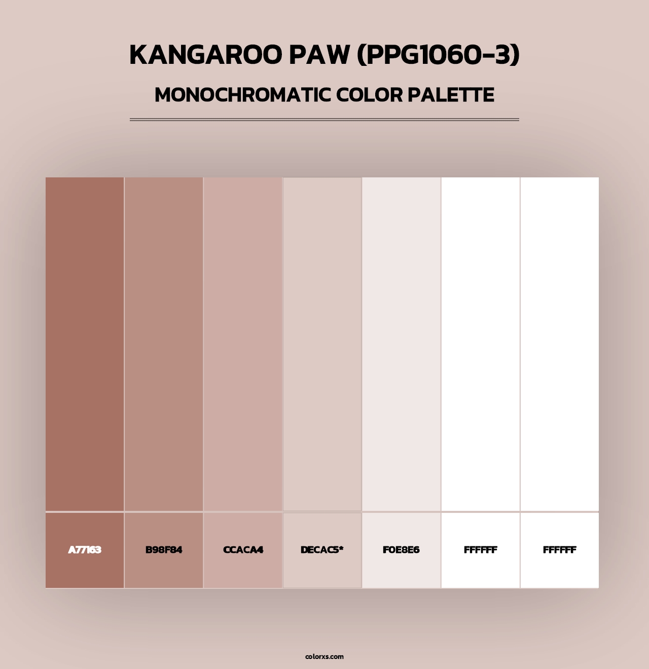 Kangaroo Paw (PPG1060-3) - Monochromatic Color Palette