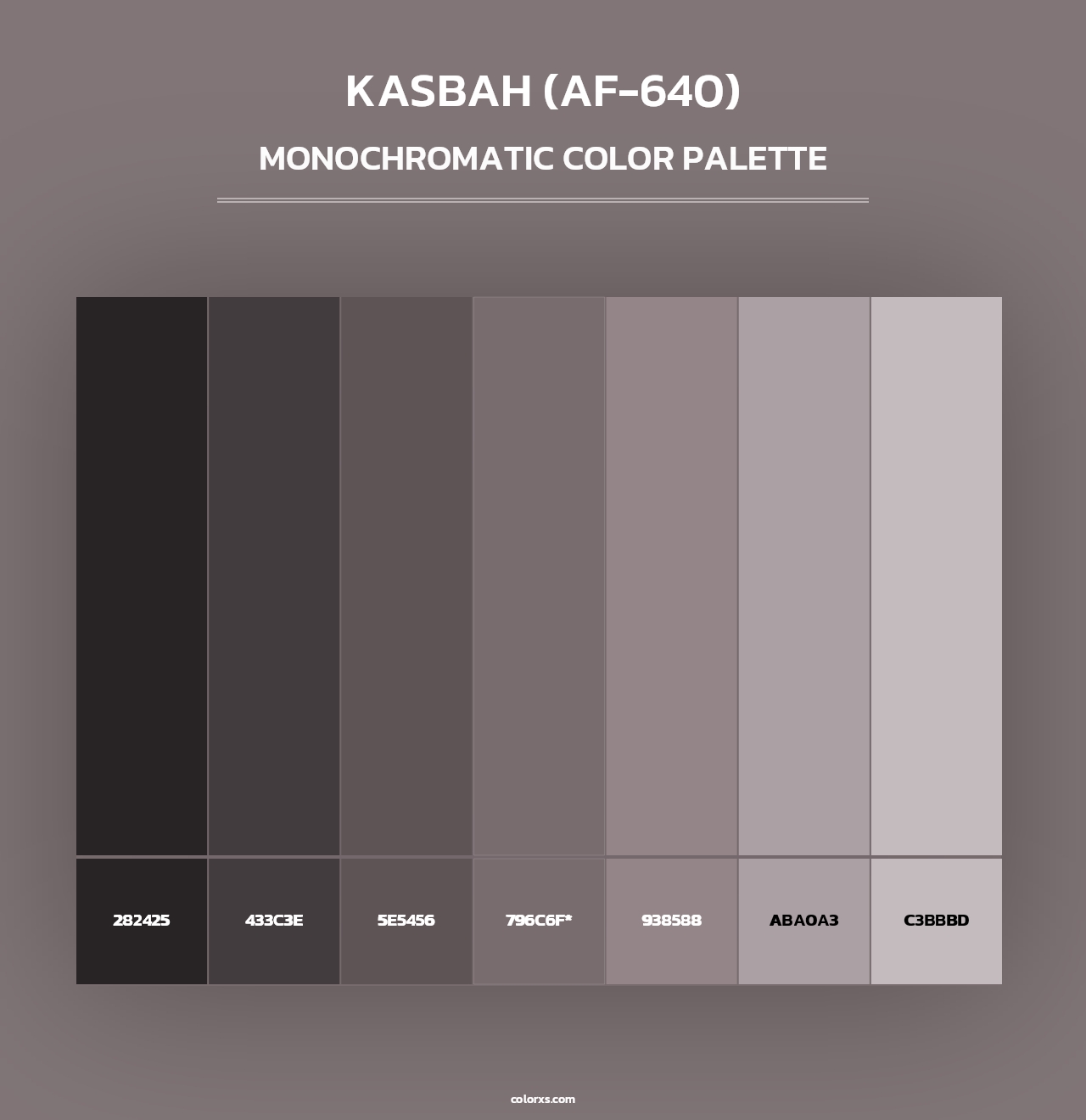Kasbah (AF-640) - Monochromatic Color Palette