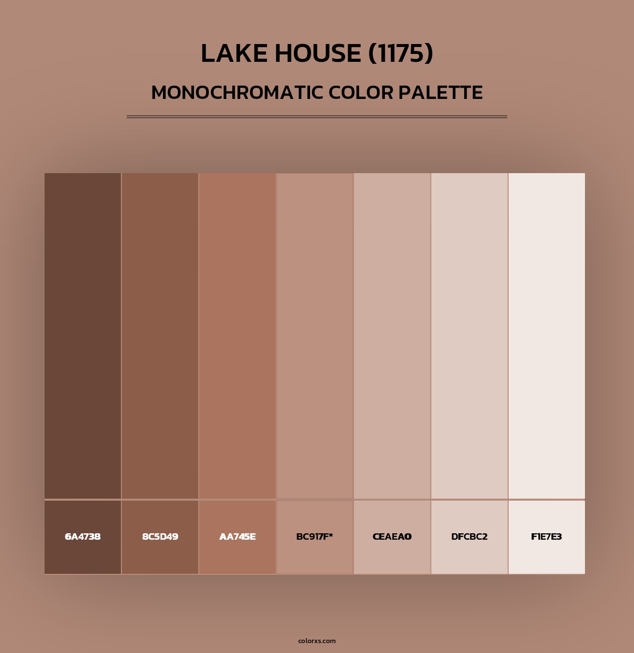 Lake House (1175) - Monochromatic Color Palette