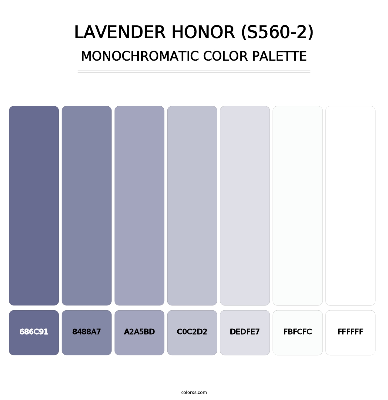 Lavender Honor (S560-2) - Monochromatic Color Palette