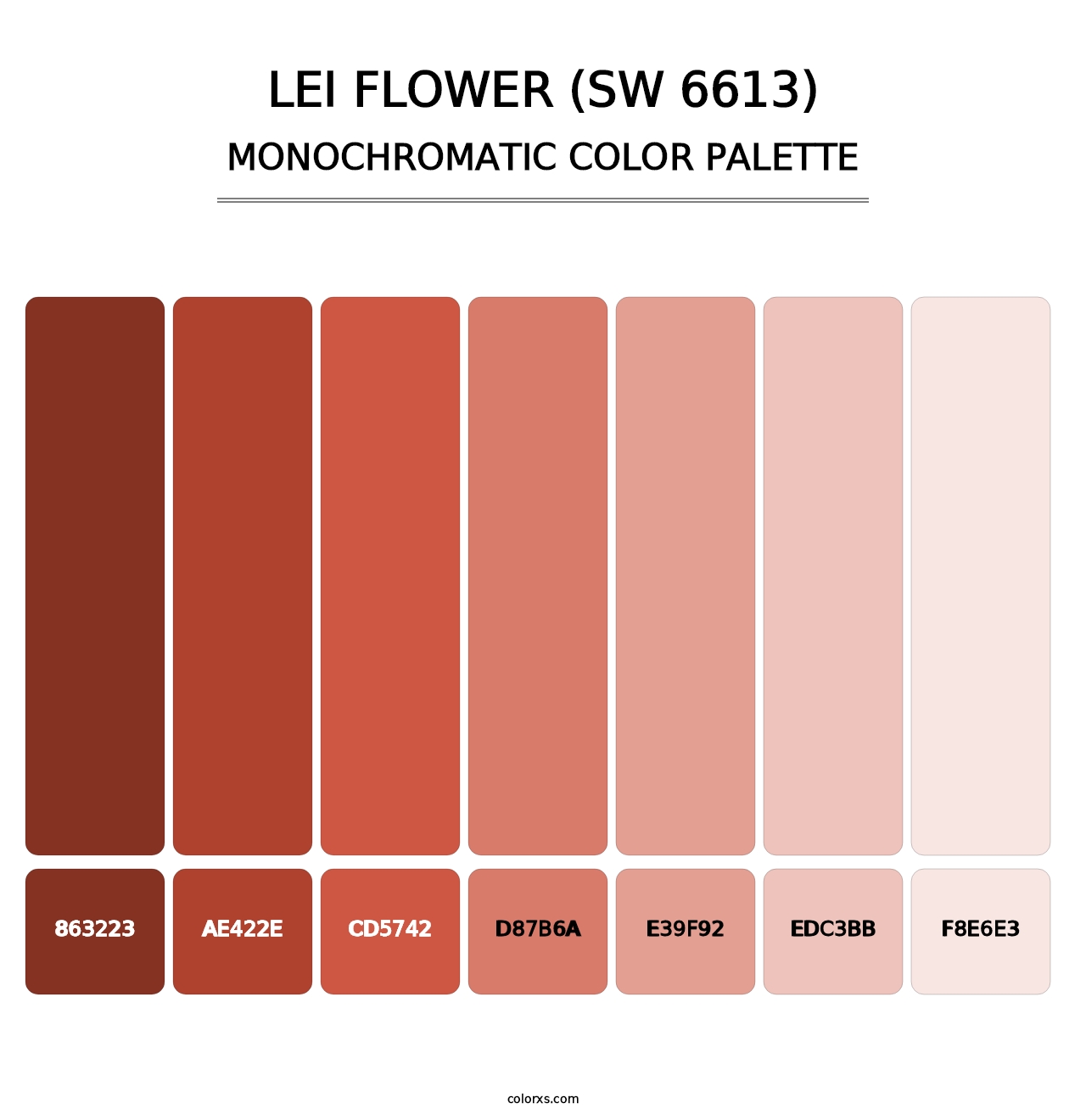 Lei Flower (SW 6613) - Monochromatic Color Palette