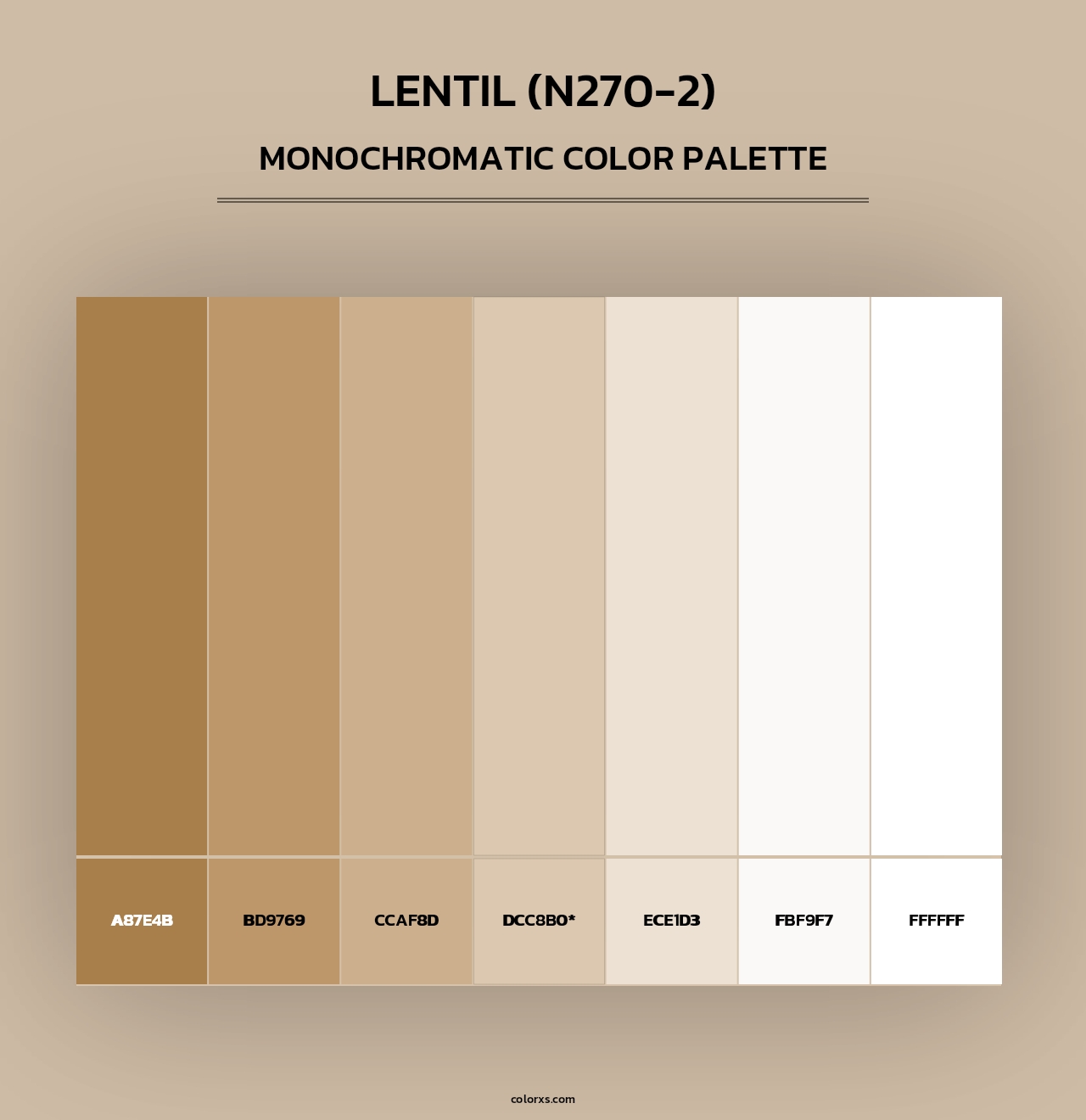 Lentil (N270-2) - Monochromatic Color Palette