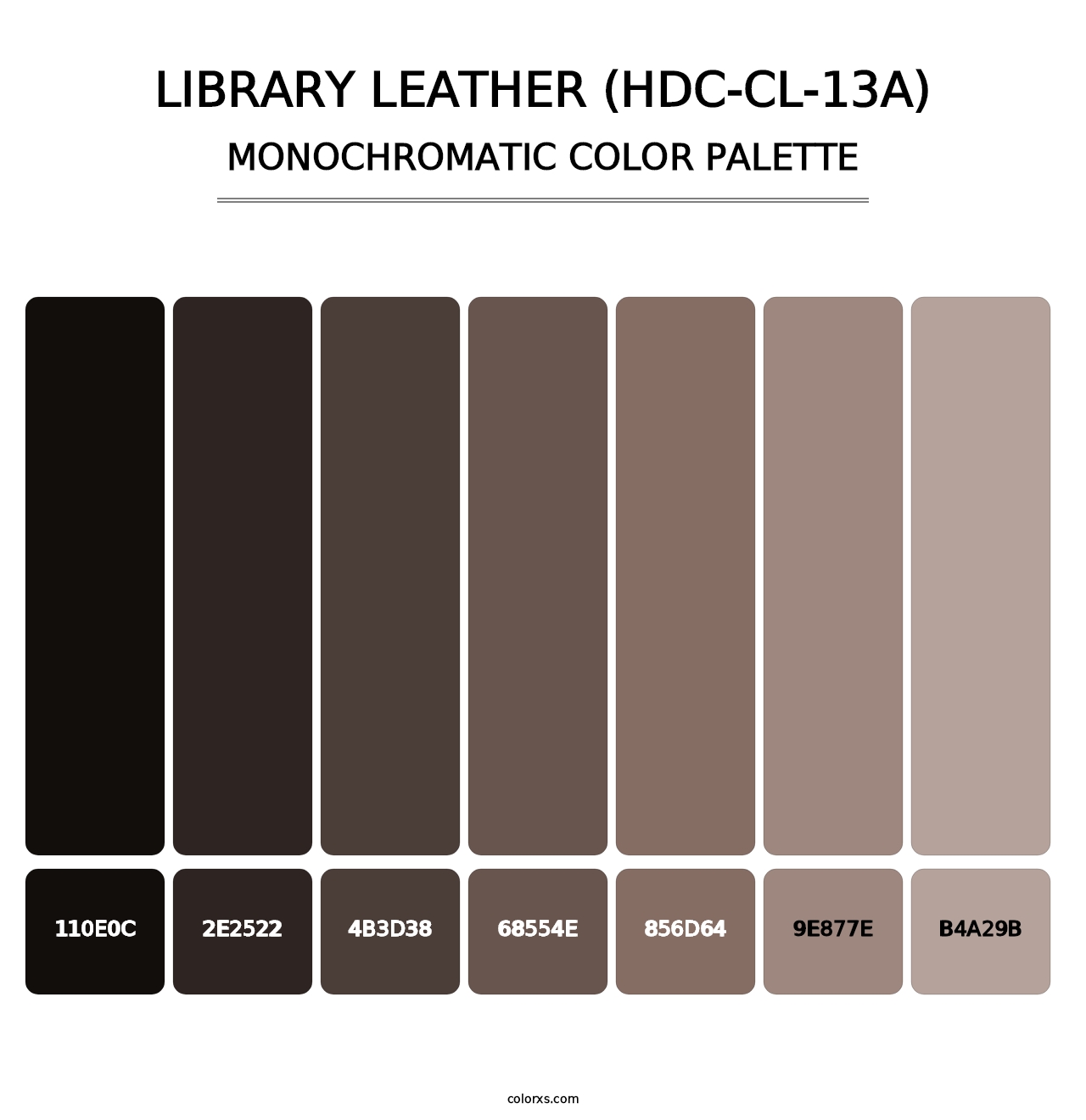 Library Leather (HDC-CL-13A) - Monochromatic Color Palette