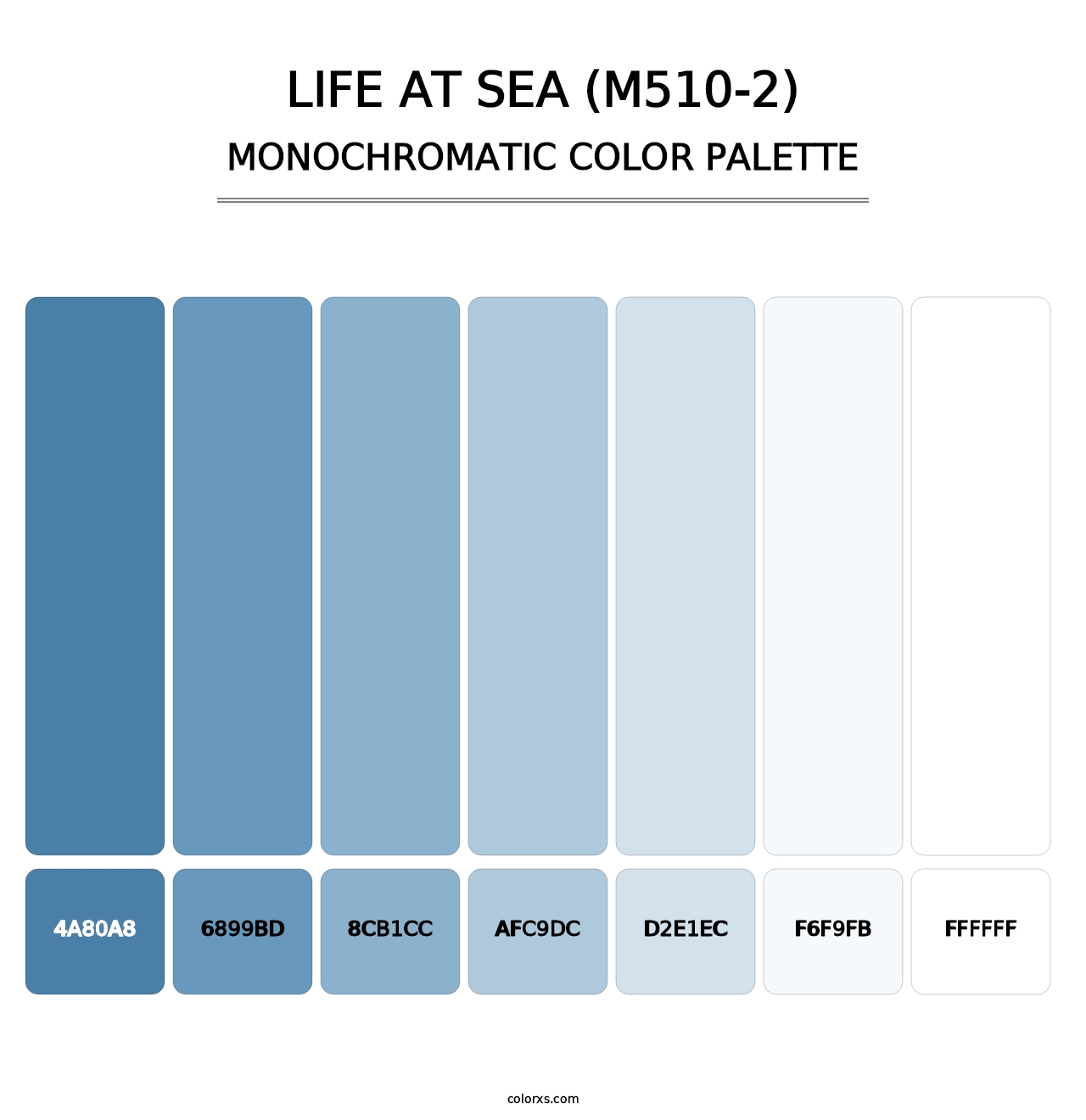 Life At Sea (M510-2) - Monochromatic Color Palette