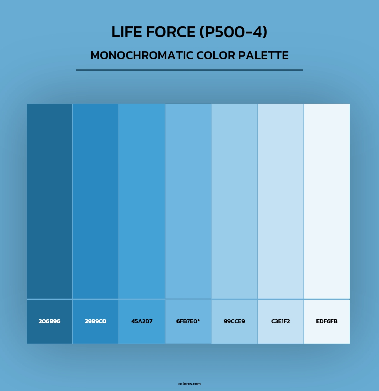 Life Force (P500-4) - Monochromatic Color Palette