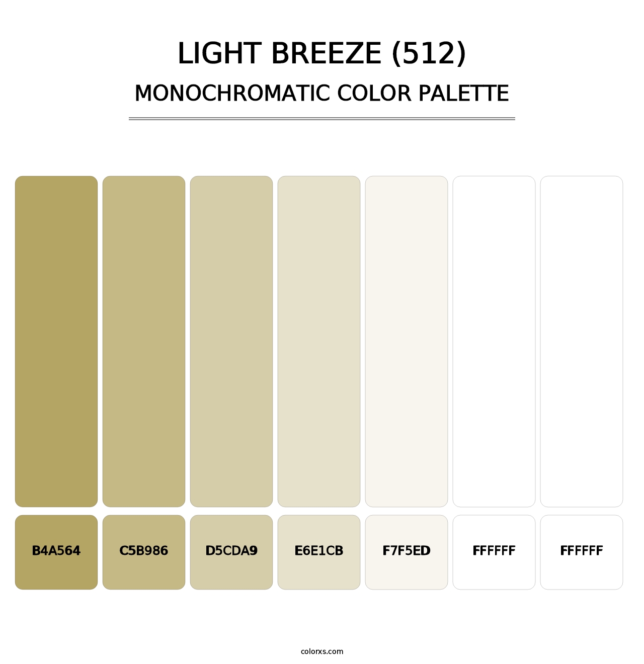 Light Breeze (512) - Monochromatic Color Palette