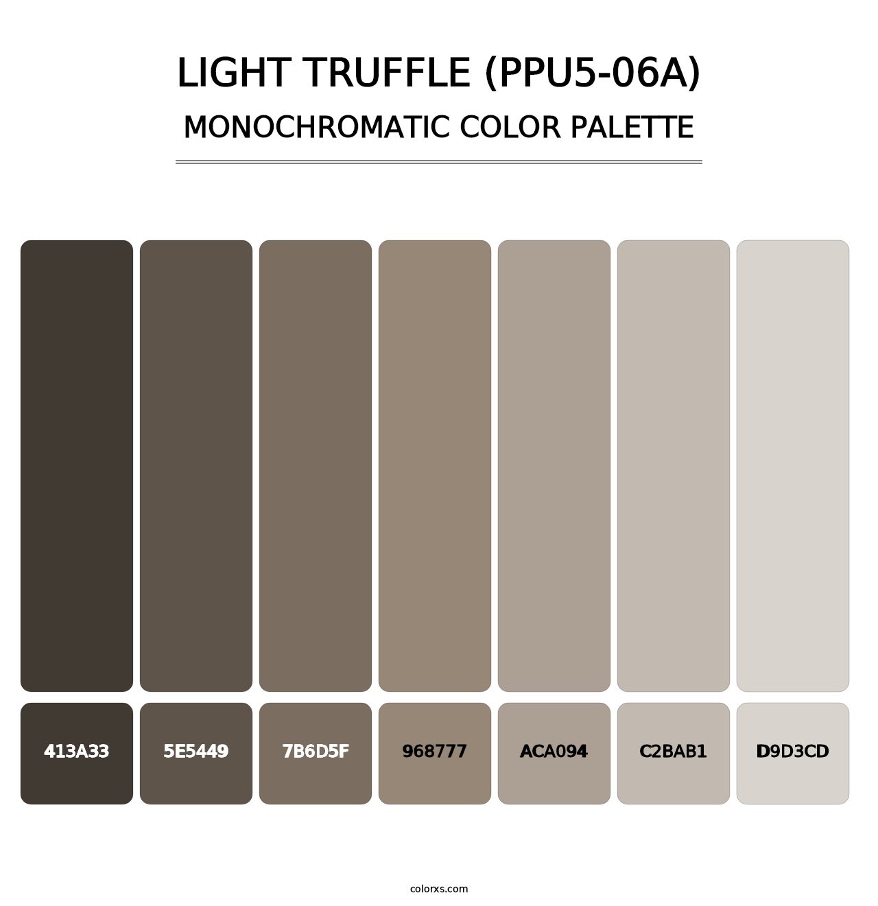 Light Truffle (PPU5-06A) - Monochromatic Color Palette