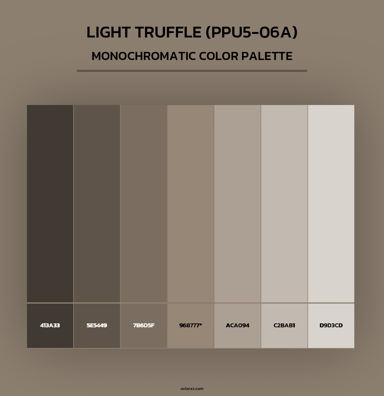 Light Truffle (PPU5-06A) - Monochromatic Color Palette