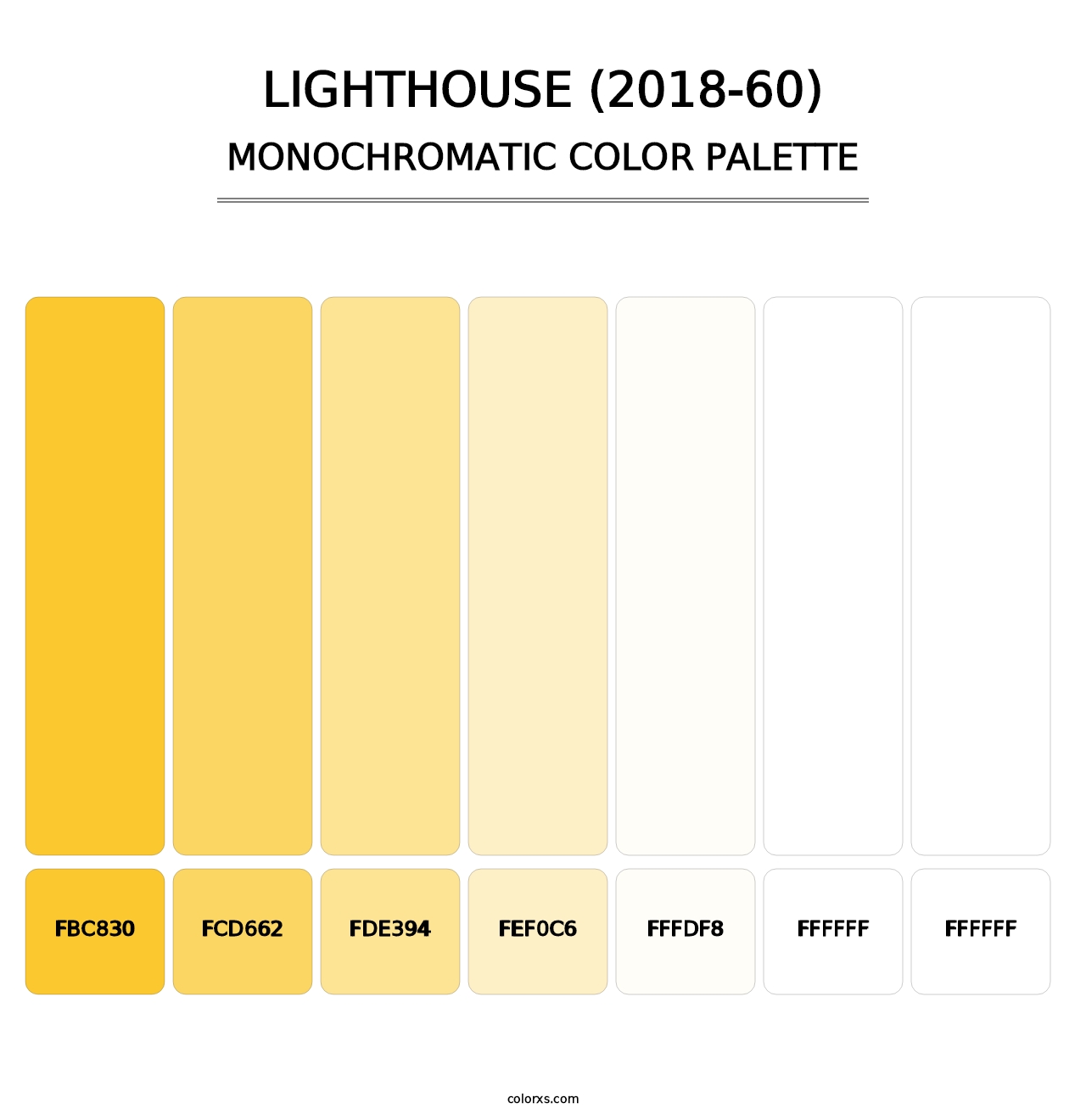 Lighthouse (2018-60) - Monochromatic Color Palette