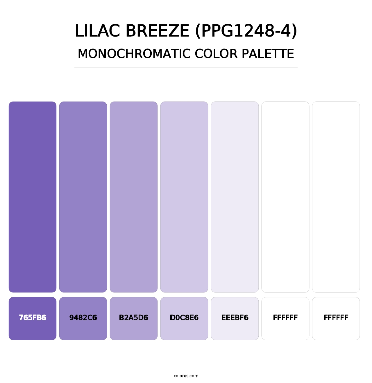 Lilac Breeze (PPG1248-4) - Monochromatic Color Palette