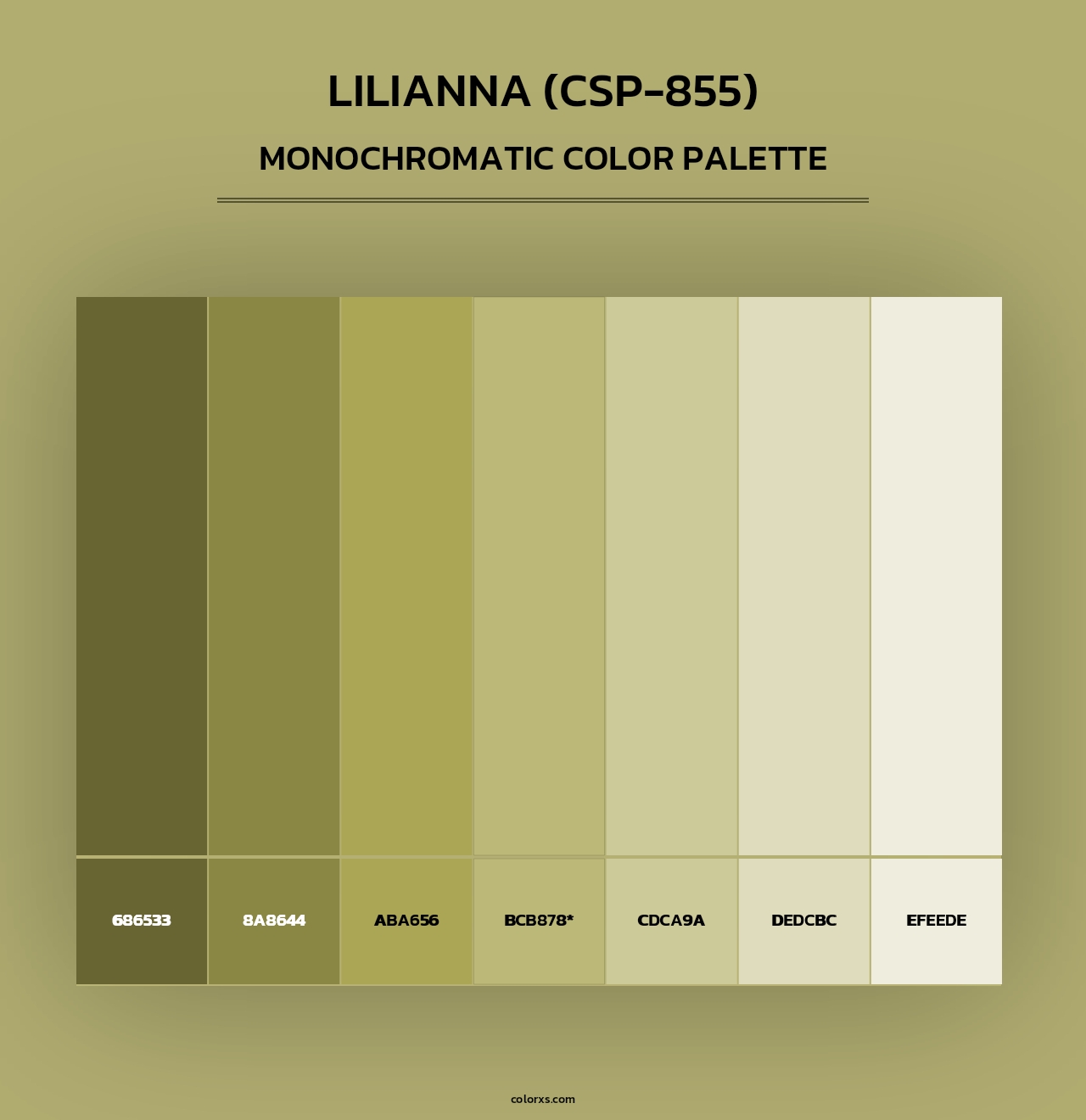 Lilianna (CSP-855) - Monochromatic Color Palette