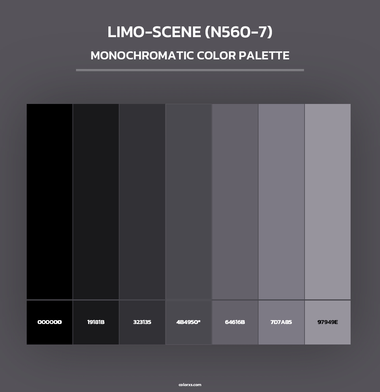Limo-Scene (N560-7) - Monochromatic Color Palette
