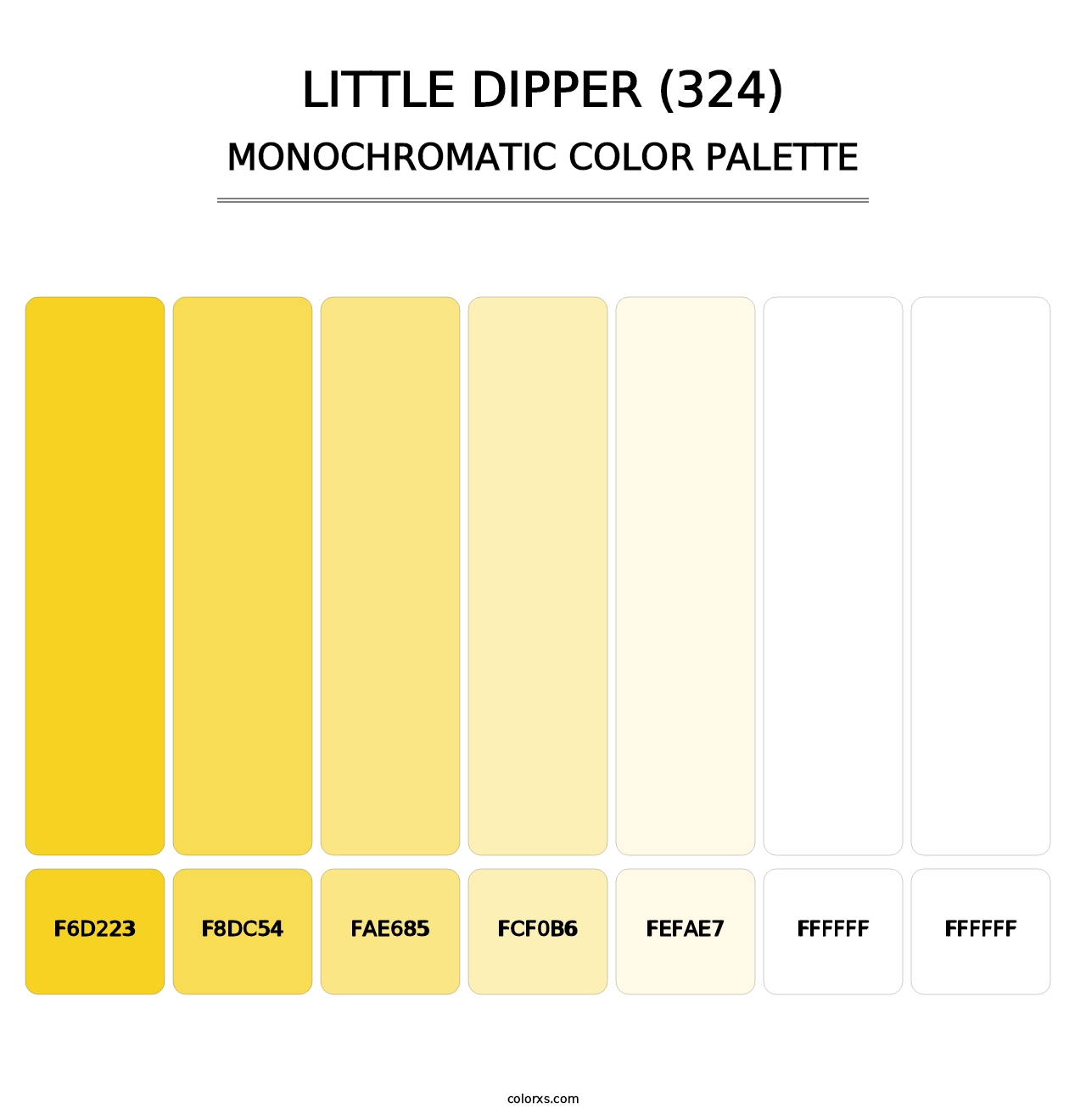 Little Dipper (324) - Monochromatic Color Palette