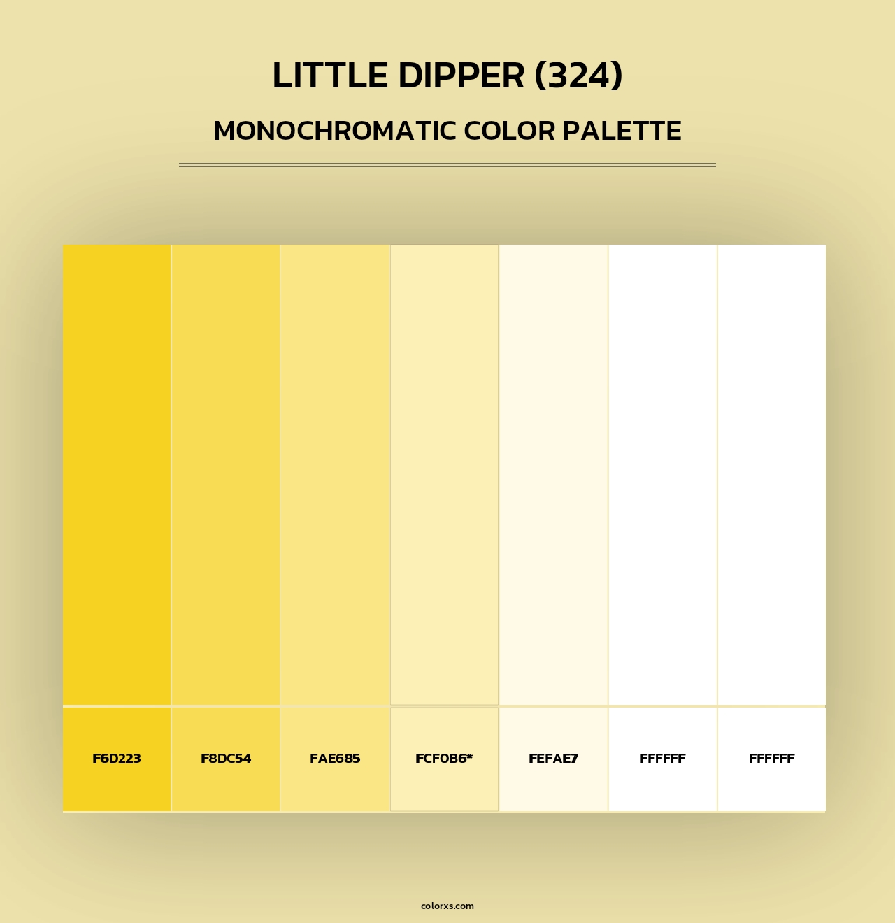 Little Dipper (324) - Monochromatic Color Palette