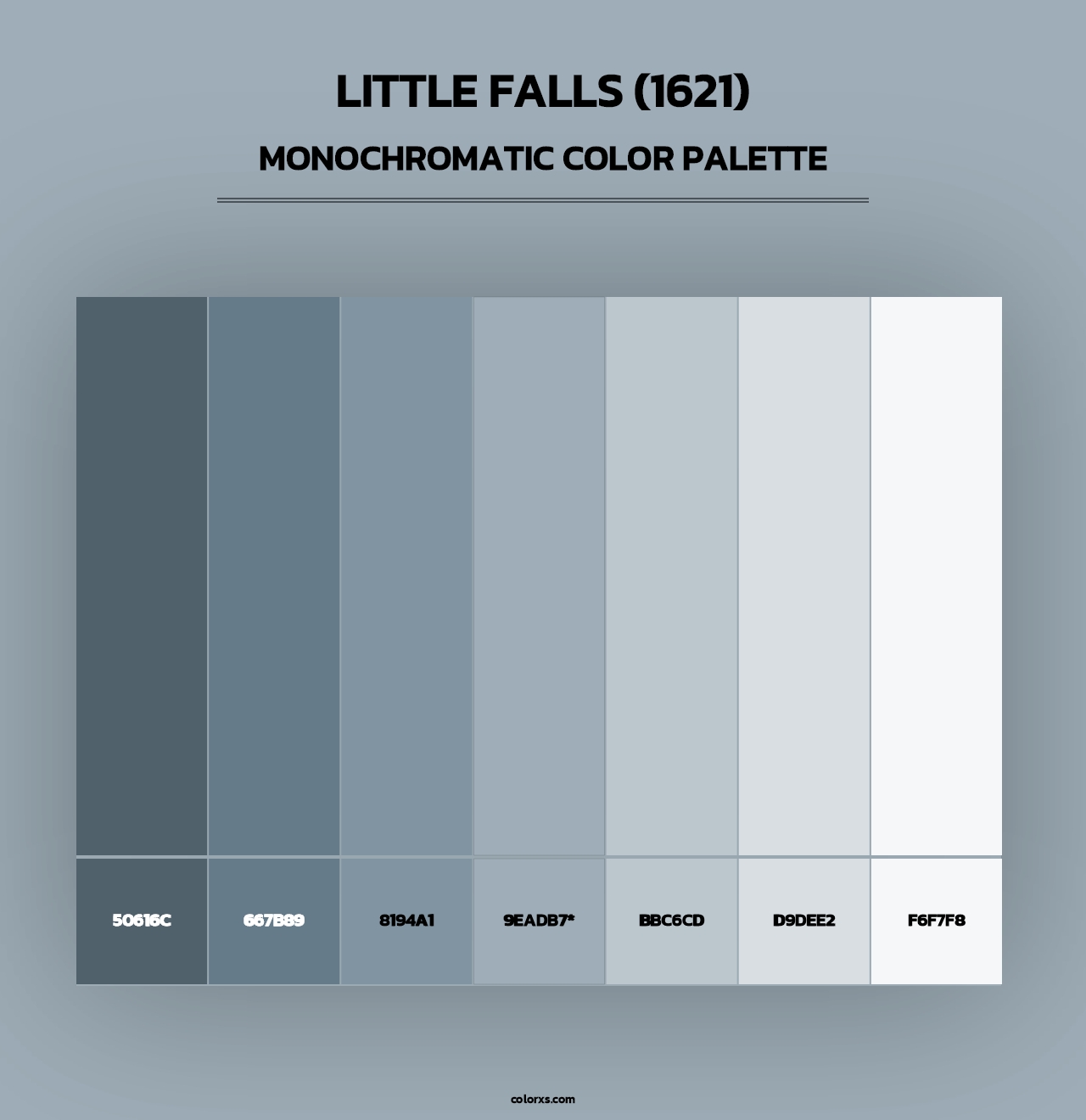Little Falls (1621) - Monochromatic Color Palette