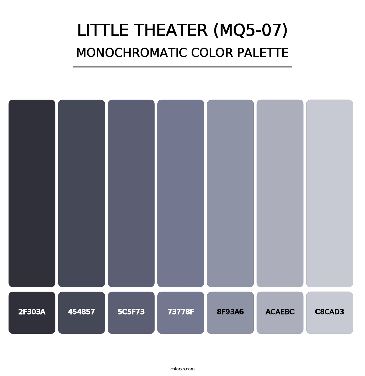Little Theater (MQ5-07) - Monochromatic Color Palette